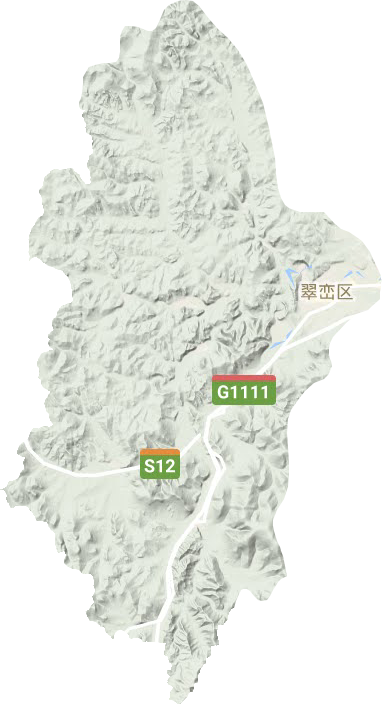翠峦区地形图