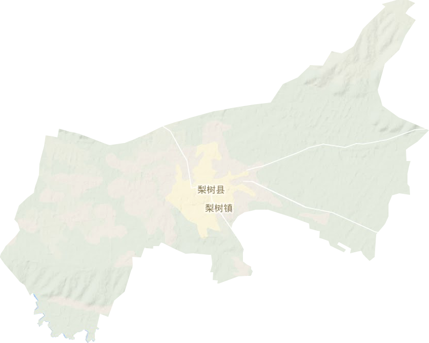梨树镇地形图