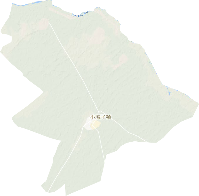 小城子镇地形图