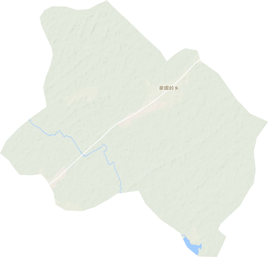 泉眼岭乡地形图