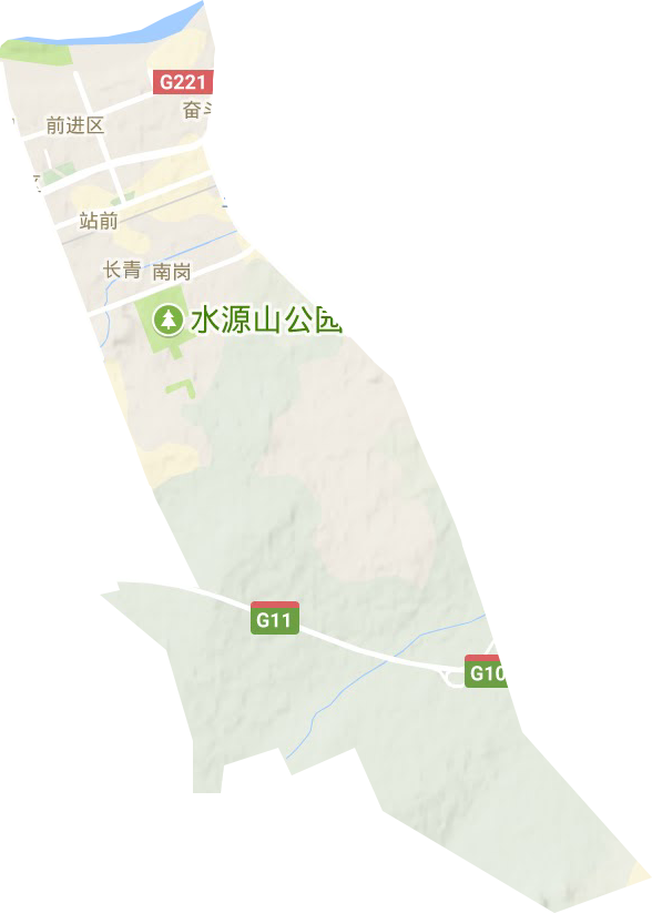 前进区地形图