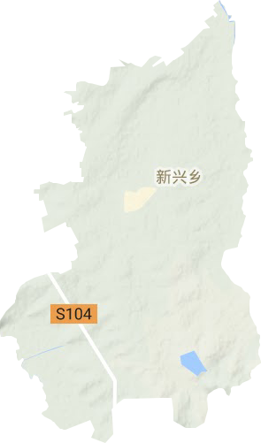 新兴乡地形图