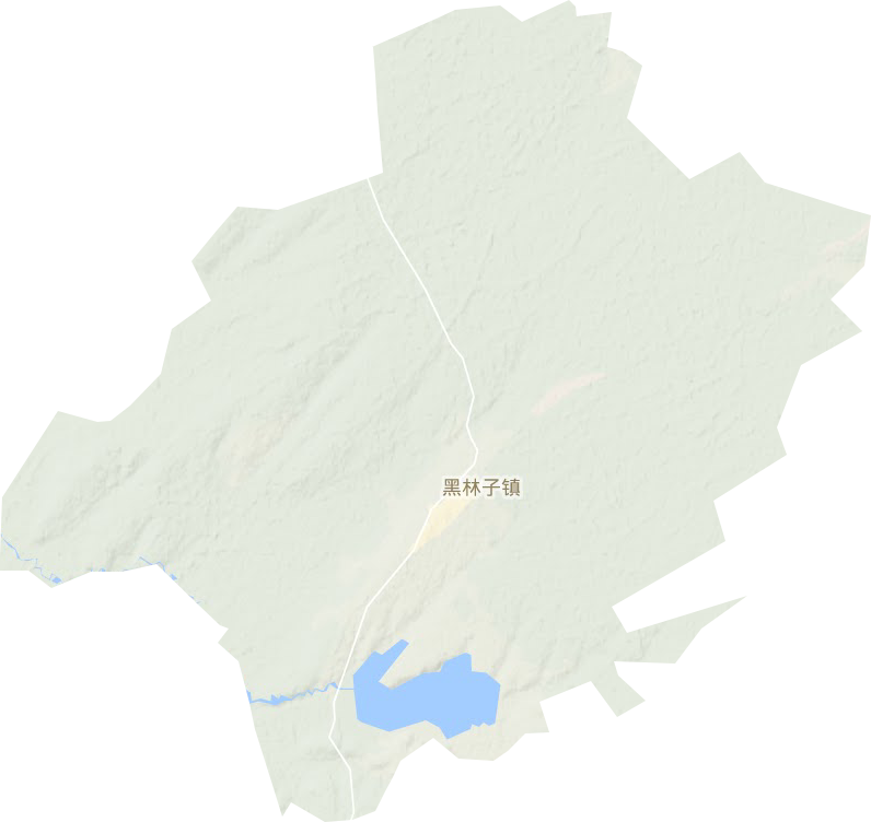 黑林子镇地形图
