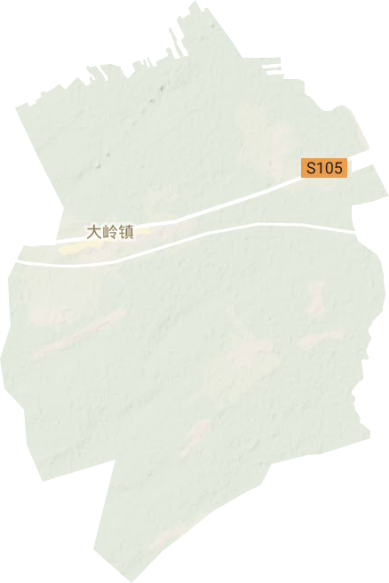 大岭镇地形图
