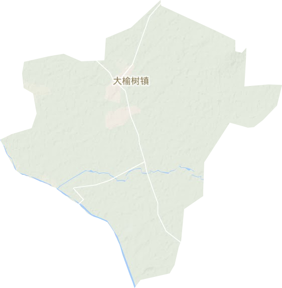 大榆树镇地形图