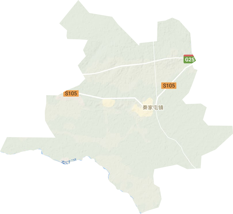 秦家屯镇地形图