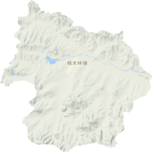 杨木林镇地形图