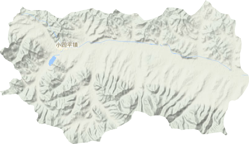 小四平镇地形图