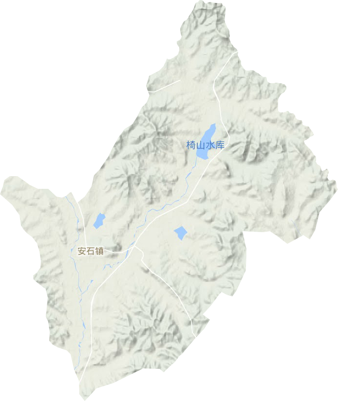 安石镇地形图