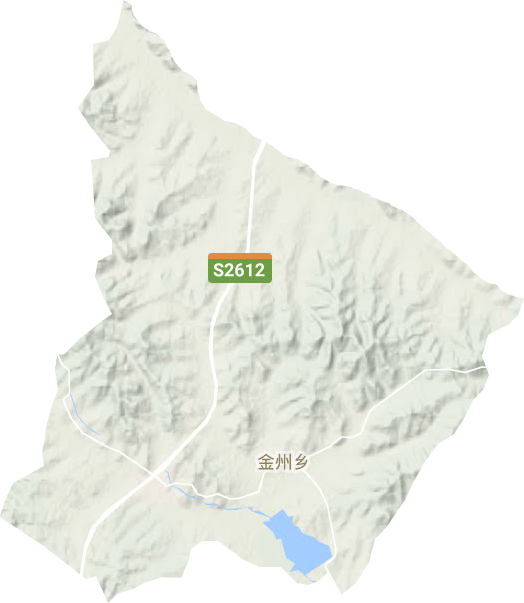 金洲乡地形图