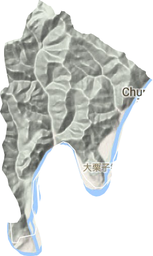 大栗子街道地形图