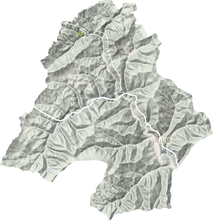 花山镇地形图