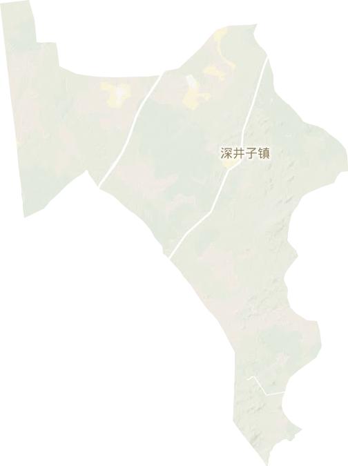 海渤日戈镇地形图