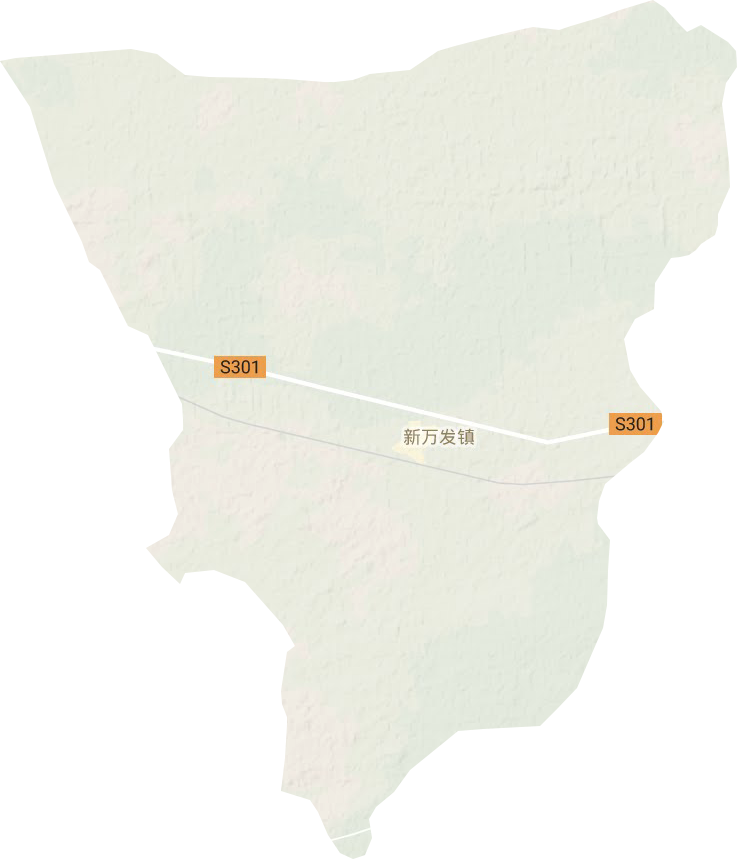 新万发镇地形图