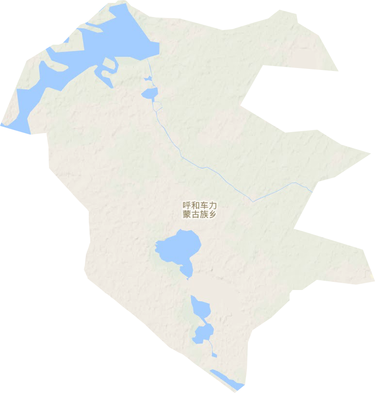 呼和车力蒙古族乡地形图