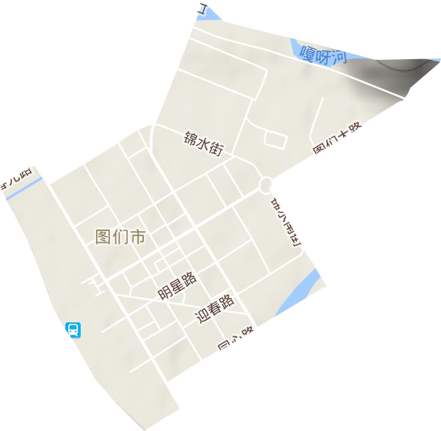 向上街道地形图
