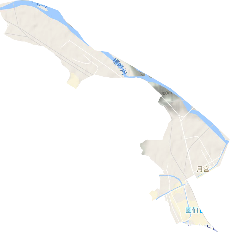 月宫街道地形图