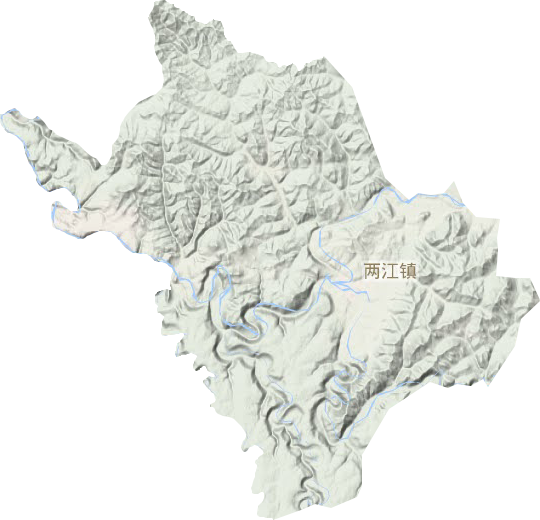 两江镇地形图