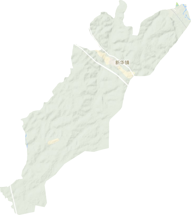 新利街道地形图