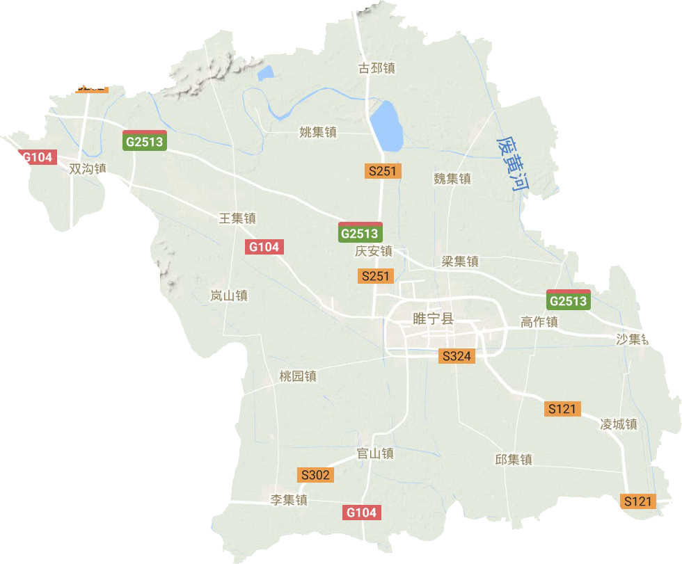 睢宁县地形图