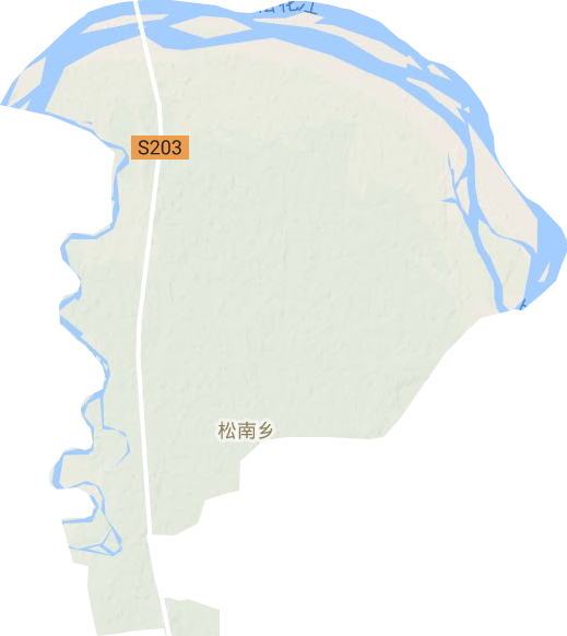 松南乡地形图