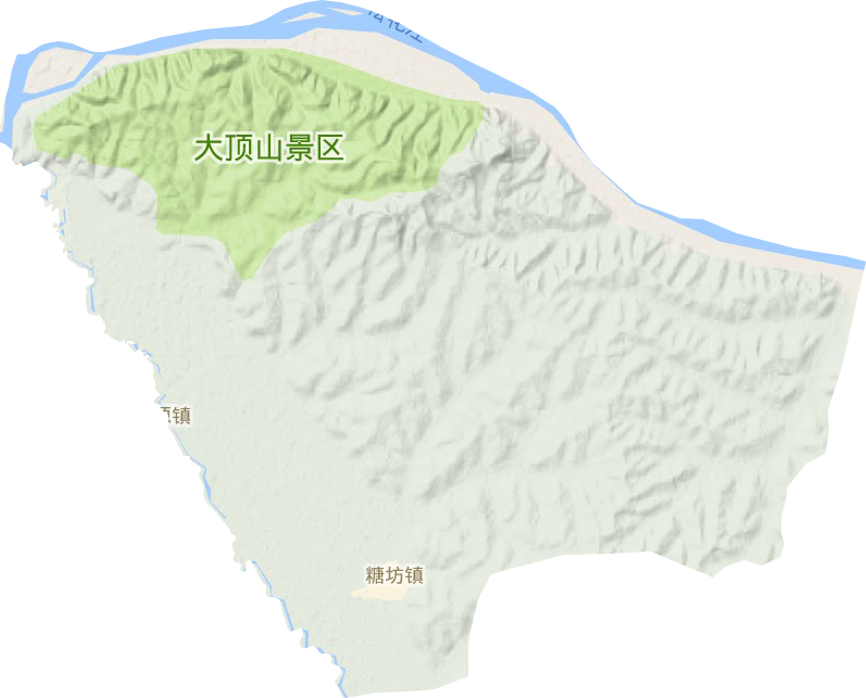 糖坊镇地形图