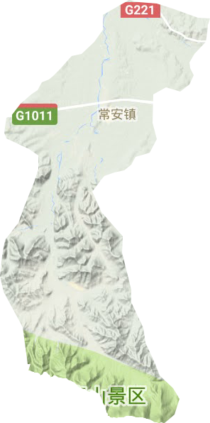 常安镇地形图