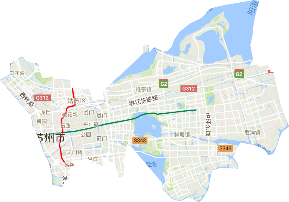 姑苏区地形图