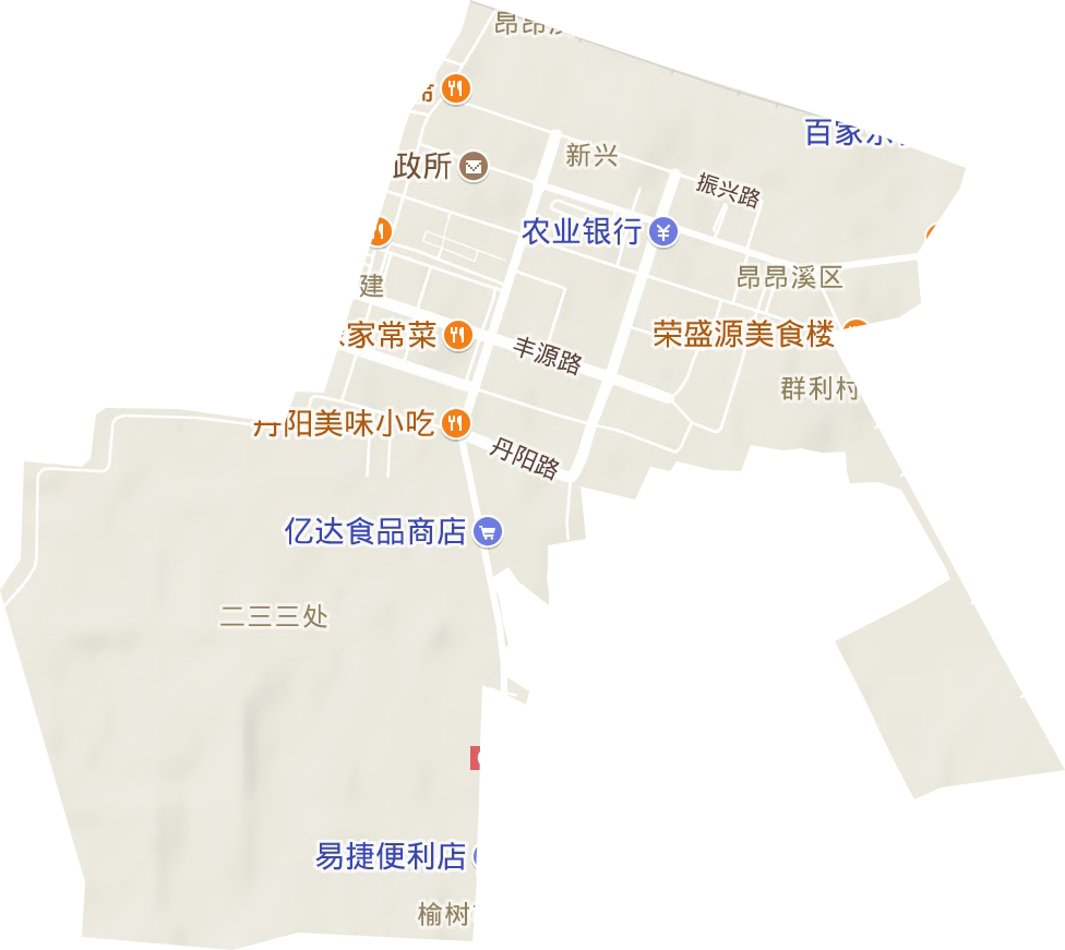 新兴街道地形图