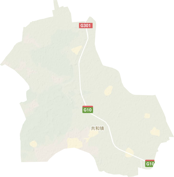 共和镇地形图