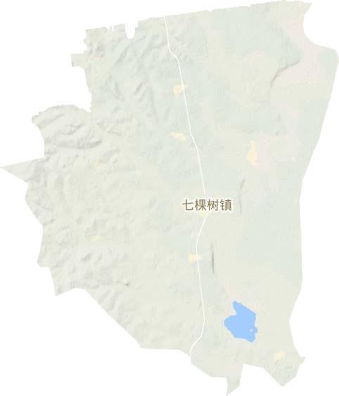七棵树镇地形图