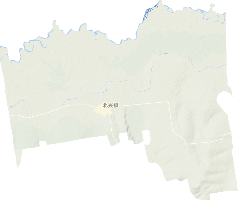 北兴镇地形图