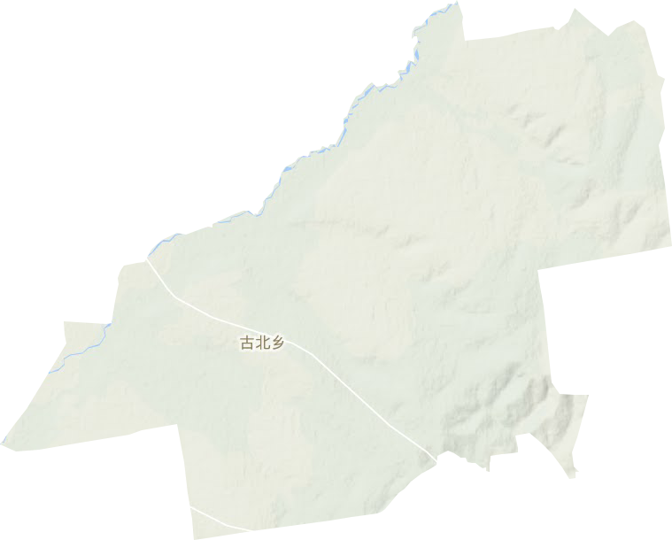 古北乡地形图