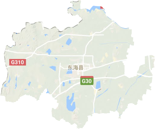 东海县地形图