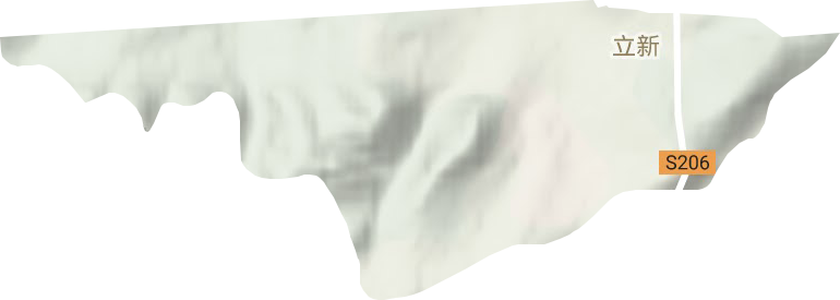 立新街道地形图