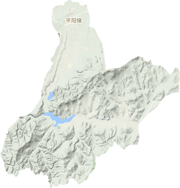 平阳镇地形图
