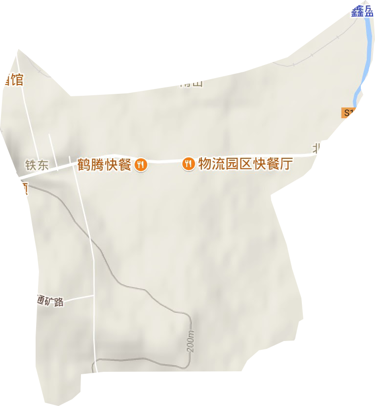 铁东街道地形图