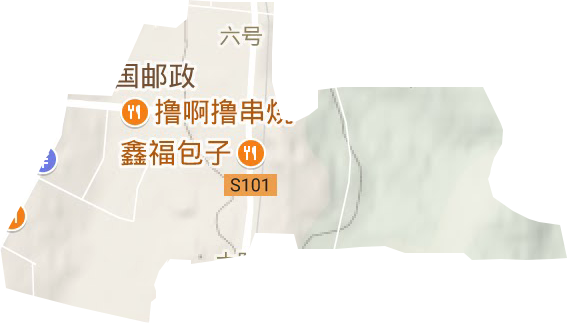 六号街道地形图