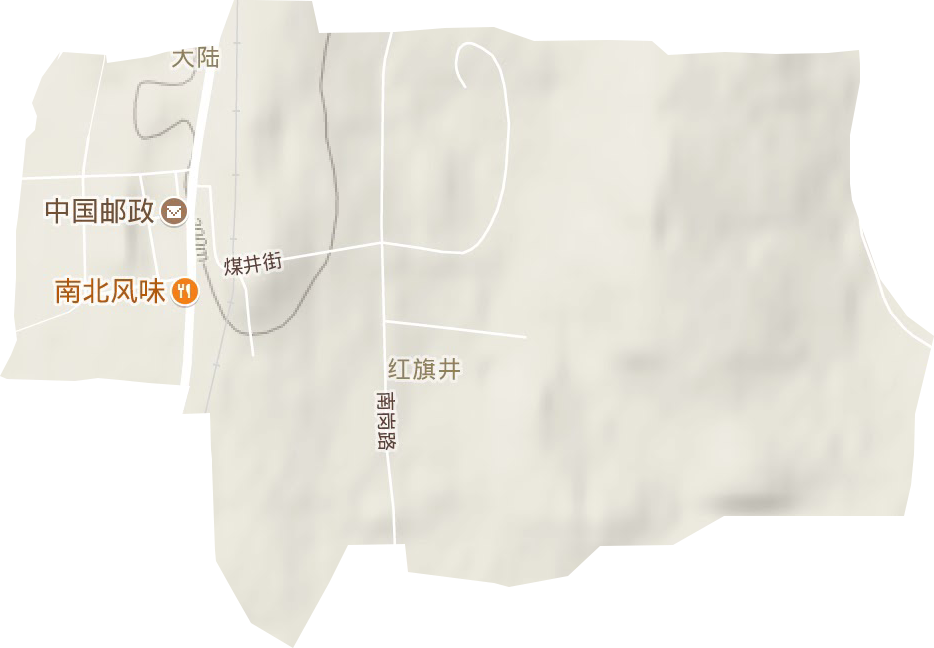 大陆街道地形图