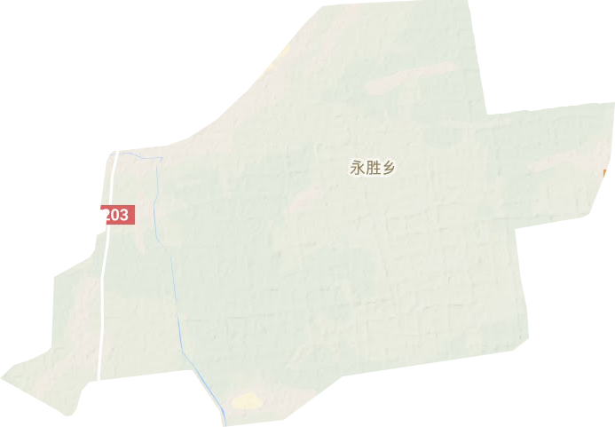 永胜乡地形图