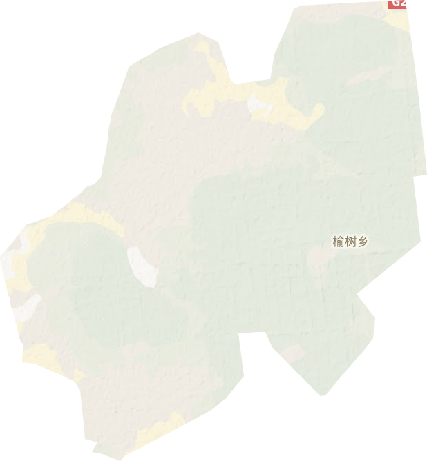 榆树乡地形图