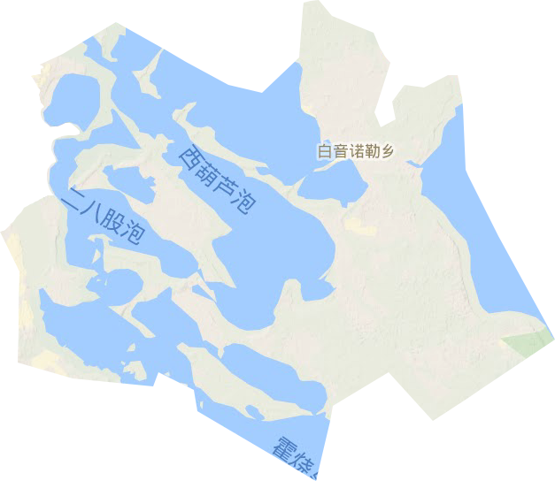 连环湖镇地形图