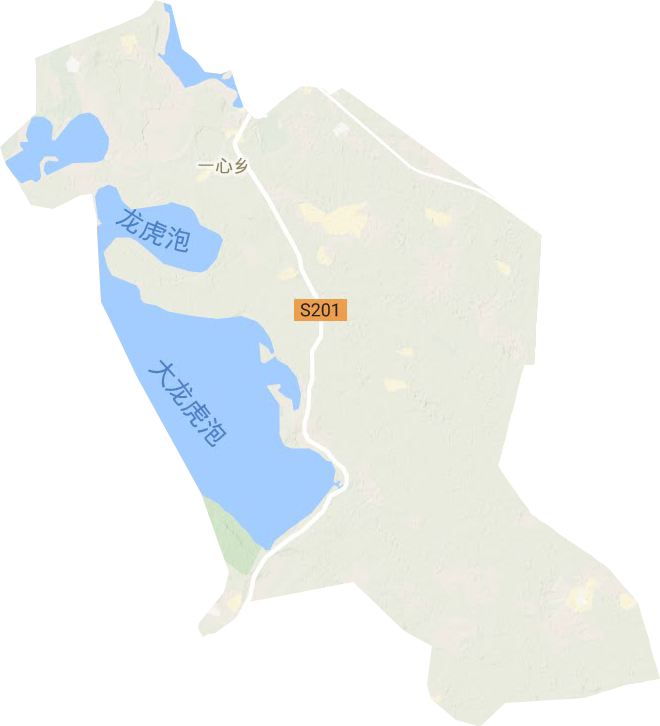 一心乡地形图