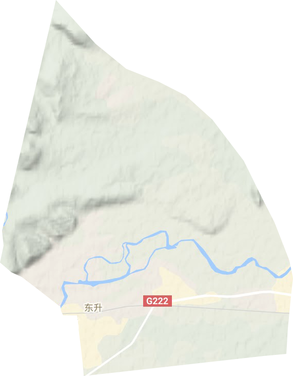 向阳街道地形图