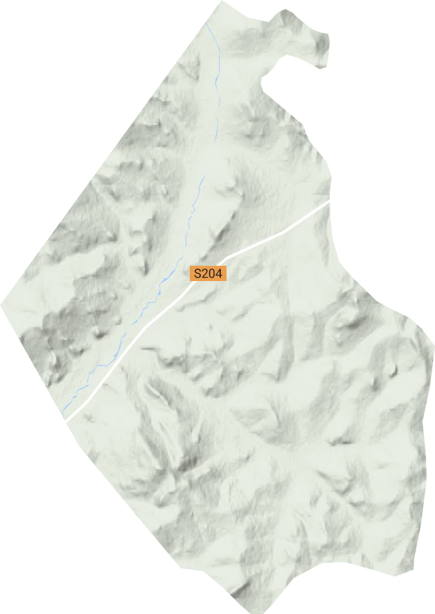 二清河林场地形图