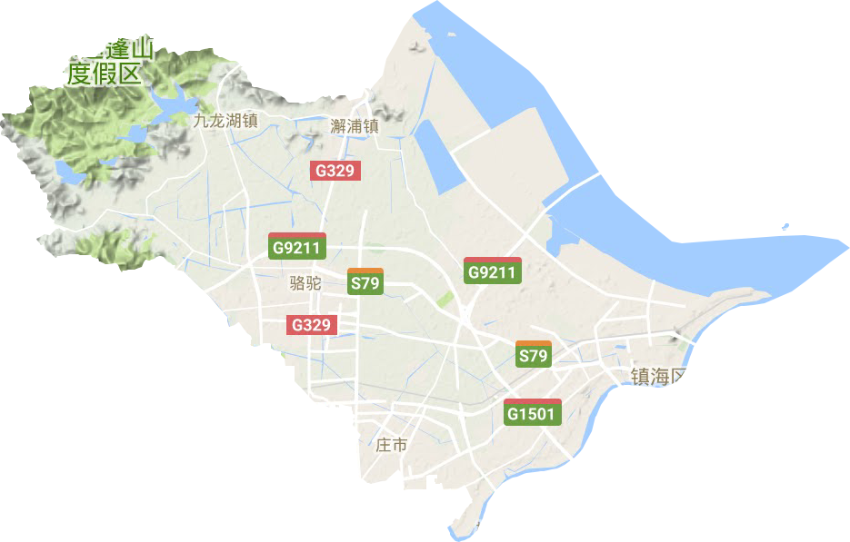 镇海区地形图