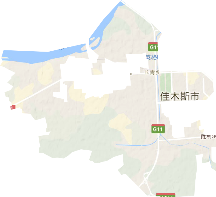 长青乡地形图