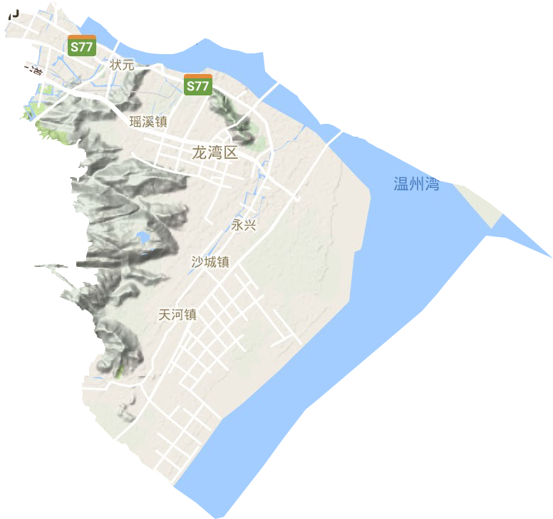 龙湾区地形图