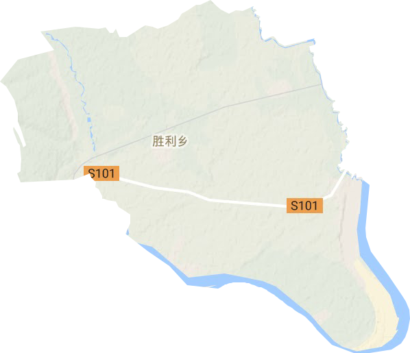 胜利乡地形图