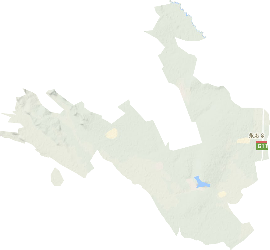 永发乡地形图